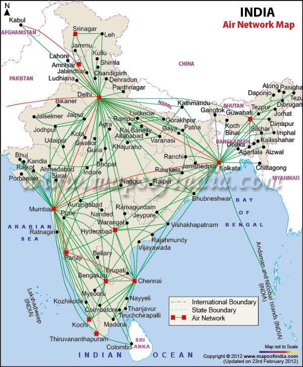 air India kaart