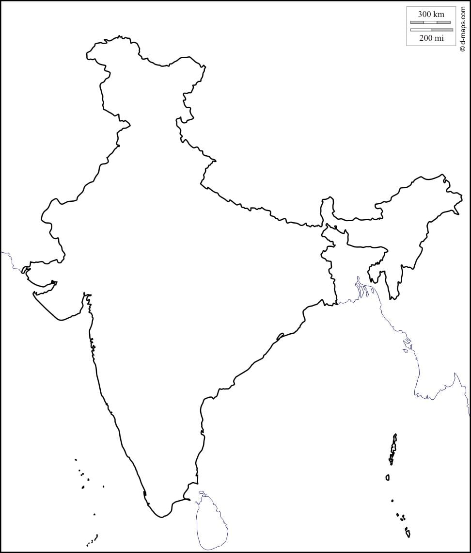 India overzichtskaart