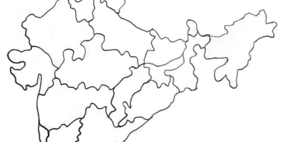 India kaart tekening afbeeldingen