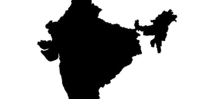 India vector kaart